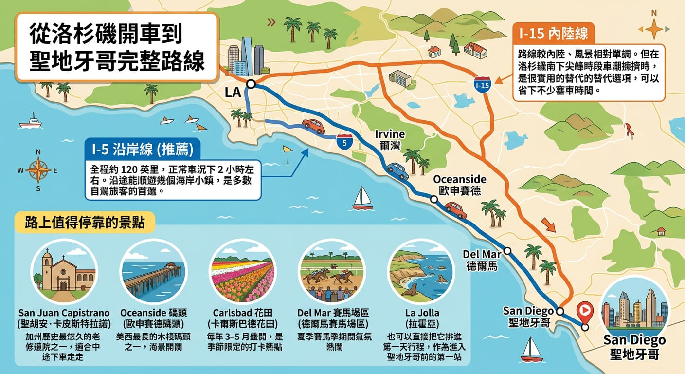 Skyhorse圣地牙哥自驾＿路线选择(1)